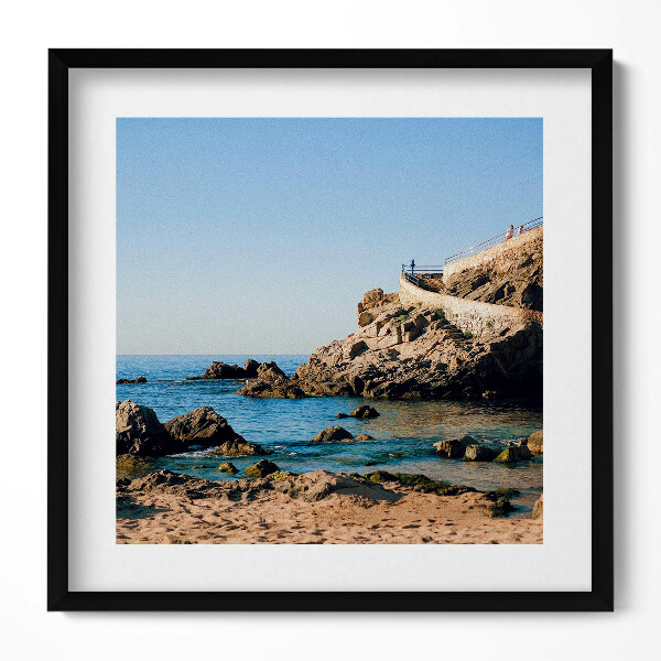 Obraz v rámu efektivní Pláž na pobřeží Costa Brava