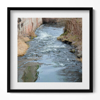 Obraz v rámu efektivní Tasovice řeka Dyja Morava
