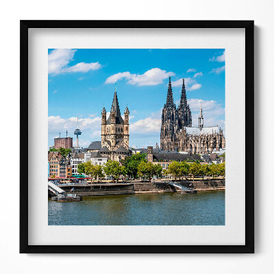Obraz v rámu efektivní Panorama v Kolíně nad Rýnem