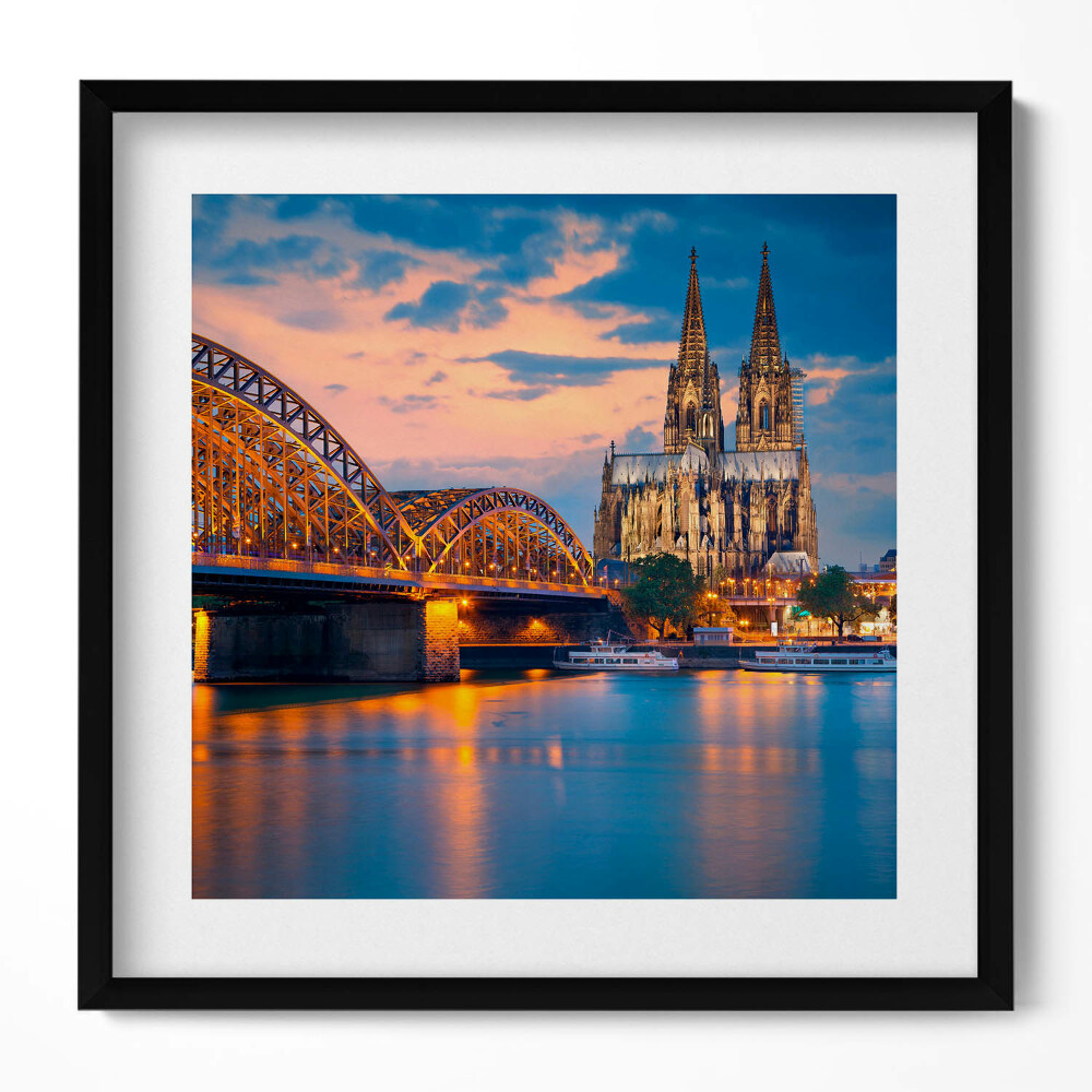 Obraz v rámu efektivní Pohled na radnici