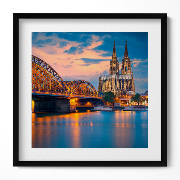 Obraz v rámu efektivní Pohled na radnici