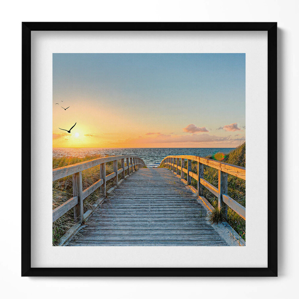 Obraz v rámu efektivní Dovolená u moře v Německu