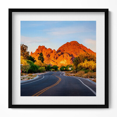 Obraz v rámu efektivní Pohled na horu Camelback