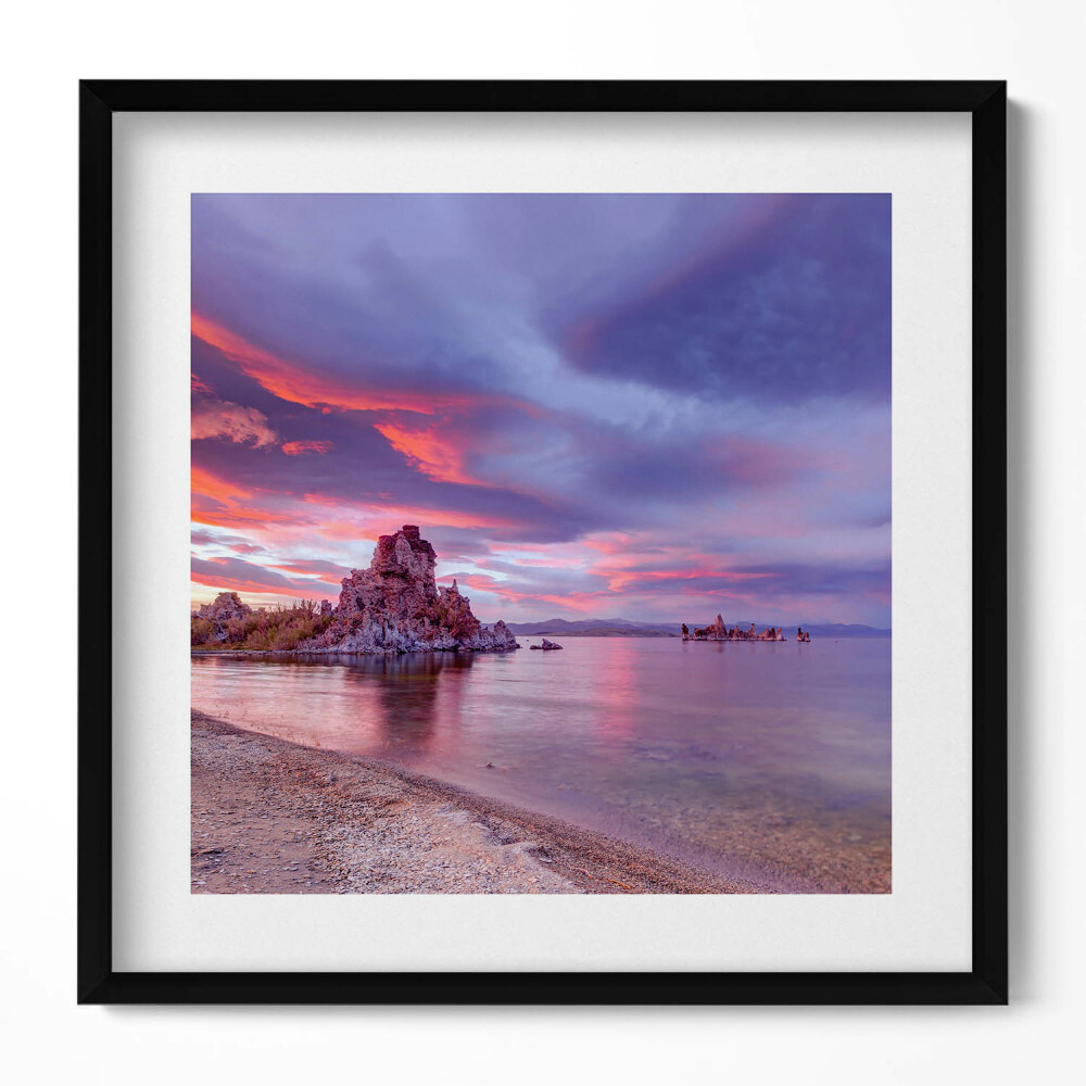 Obraz v rámu efektivní Mono Lake California Východ slunce