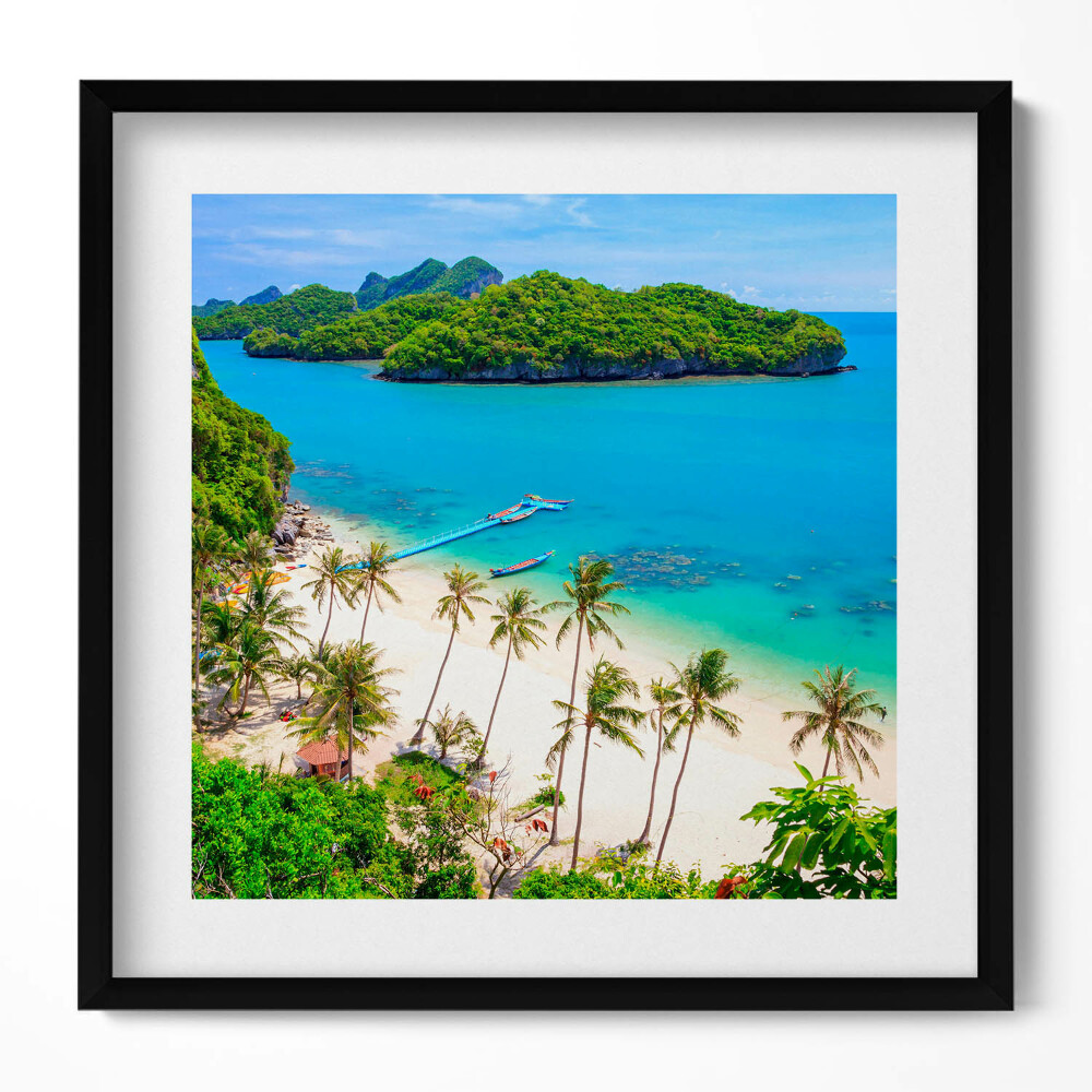 Obraz v rámu efektivní Národní park Koh Samui Thajsko