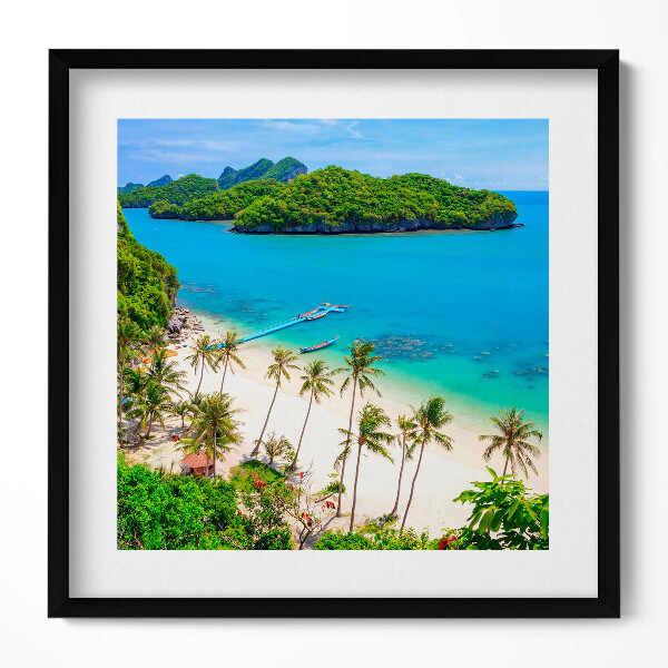 Obraz v rámu efektivní Národní park Koh Samui Thajsko