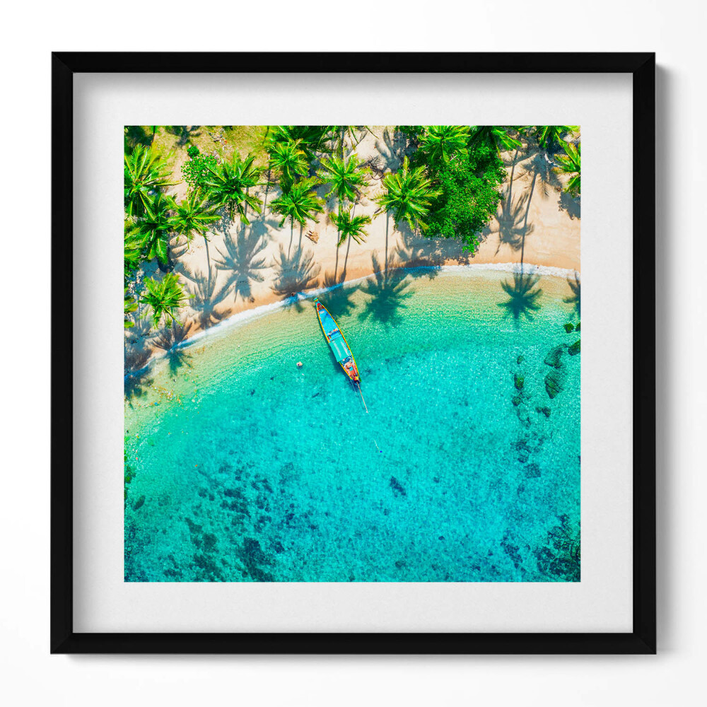 Obraz v rámu efektivní Tropická pláž v Koh Tao