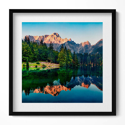 Obraz v rámu efektivní Jezerní krajina