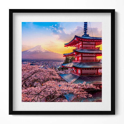 Obraz v rámu efektivní Japonská konstrukce