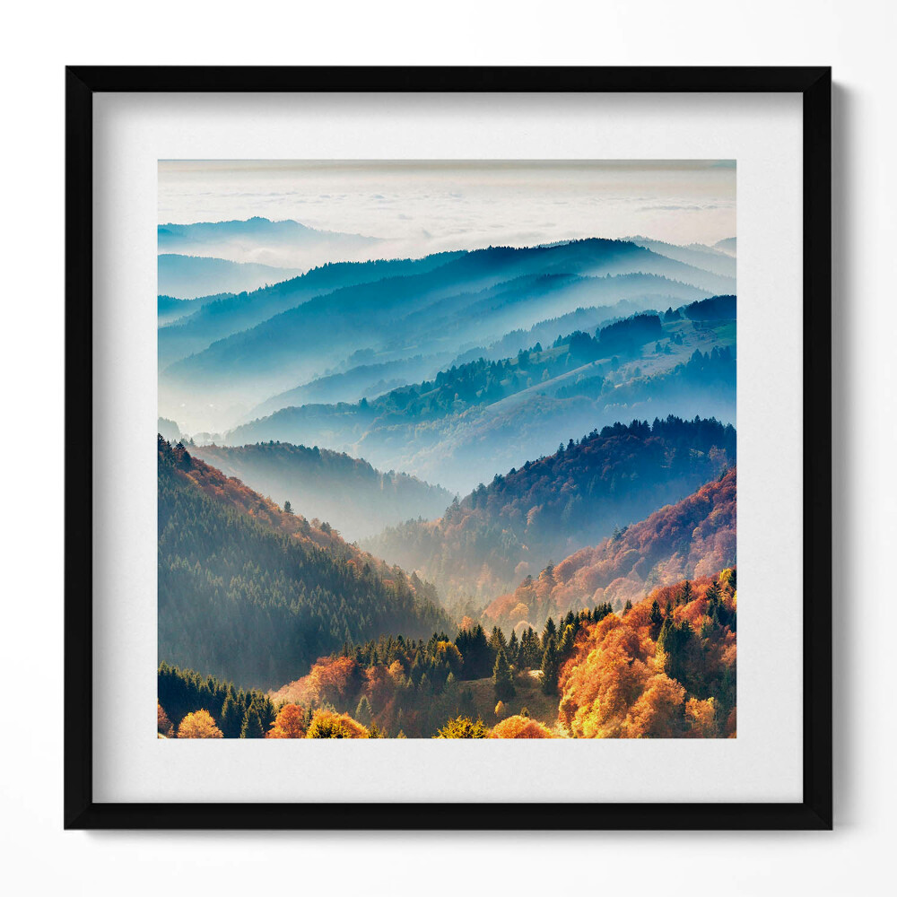 Obraz v rámu efektivní Horská krajina