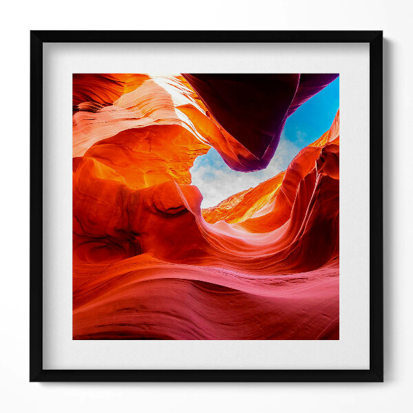 Obraz v rámu efektivní Skalní krajina kaňonu