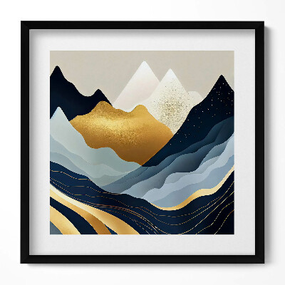 Obraz v rámu efektivní Abstraktní hory