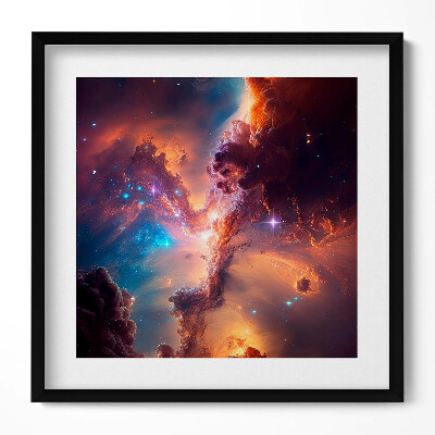 Obraz v rámu efektivní Světové hvězdy kosmos