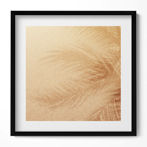 Obraz v rámu efektivní Pláž písek dovolená