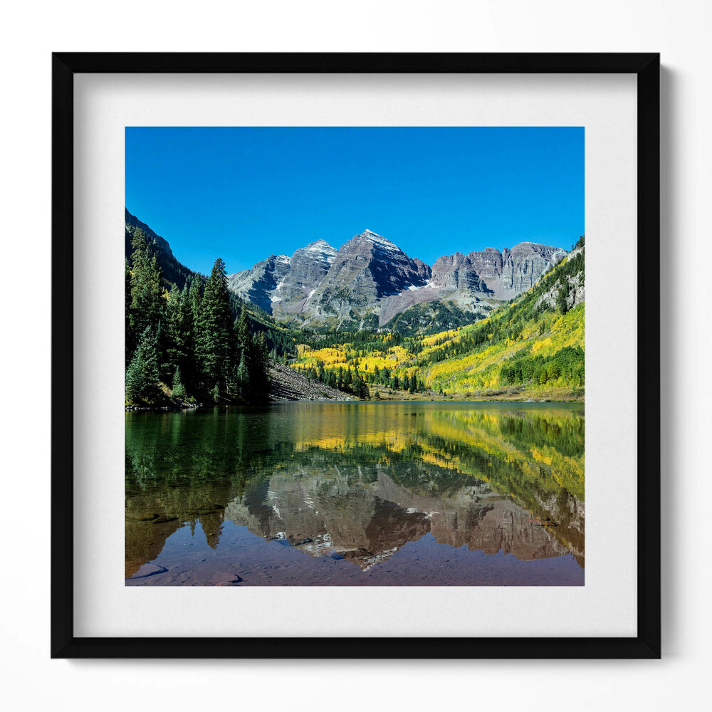 Obraz v rámu efektivní Jezerní hory a lesy