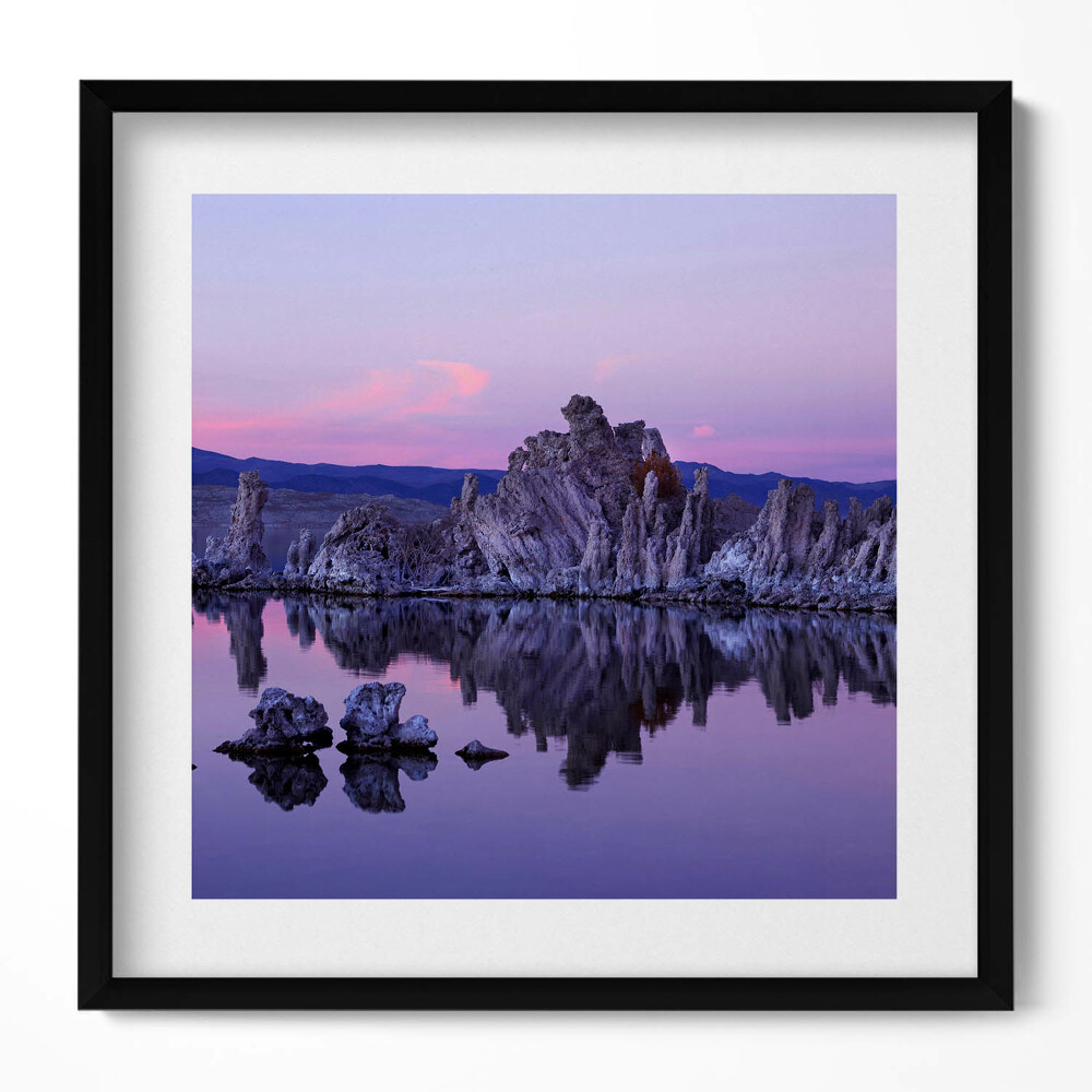 Obraz v rámu efektivní Odraz kamenů ve vodě