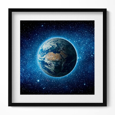 Obraz v rámu efektivní Planeta Země ve vesmíru
