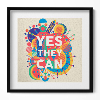 Obraz v rámu efektivní Motivační nápis 