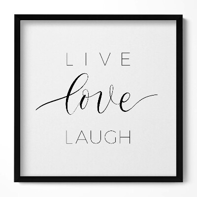 Obraz v rámu efektivní Nápis do bytu 