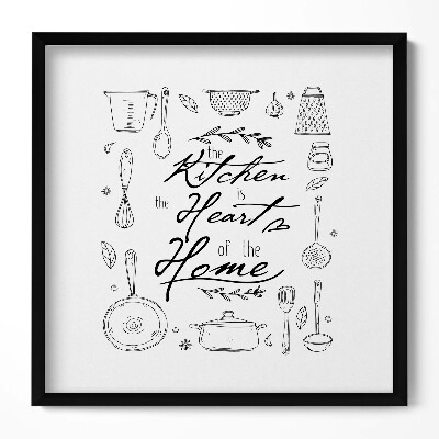 Obraz v rámu efektivní Nápis do kuchyně 