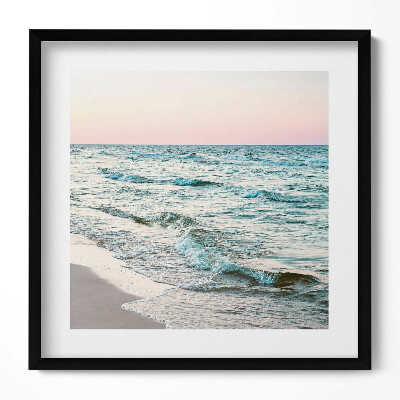 Obraz v rámu efektivní Romantická krajina mořských vln