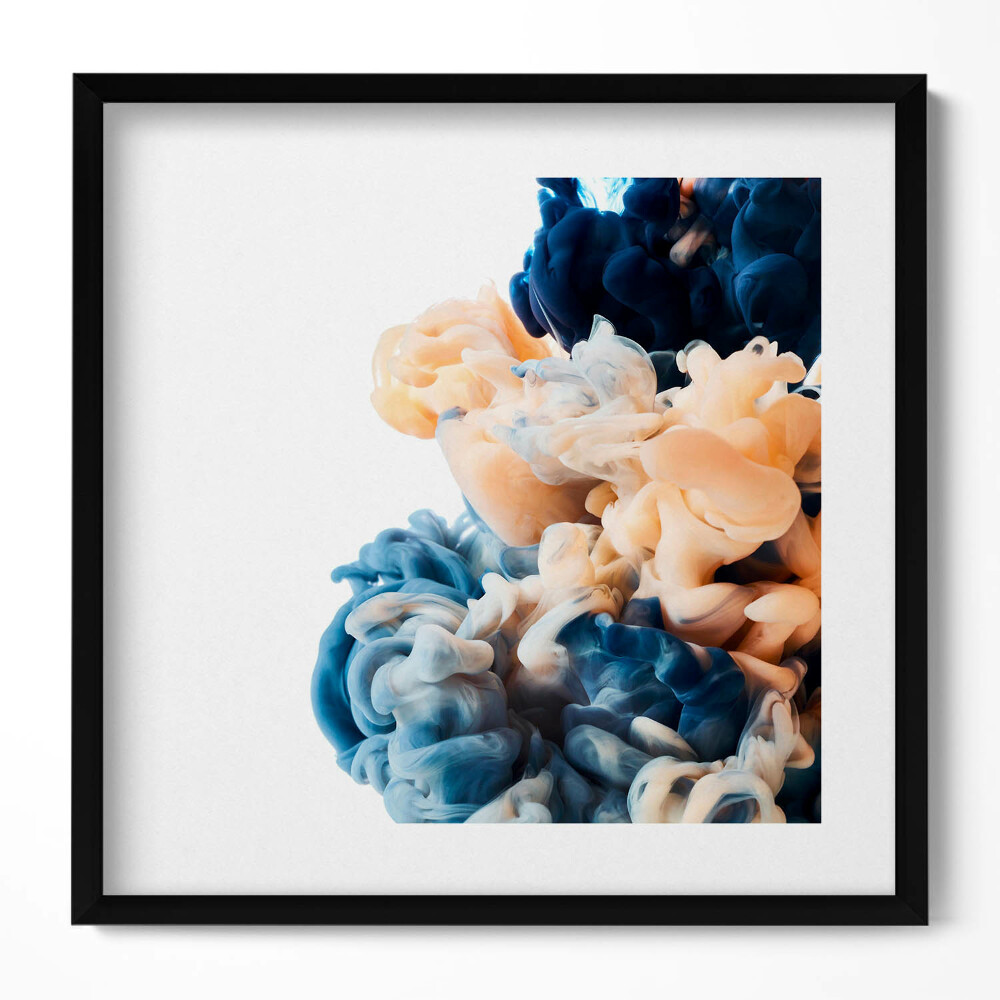 Obraz v rámu efektivní Hustý barevný kouř