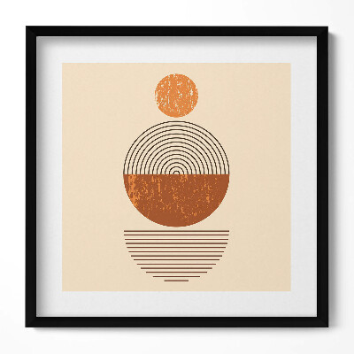 Obraz v rámu efektivní Geometrické umění v boho stylu