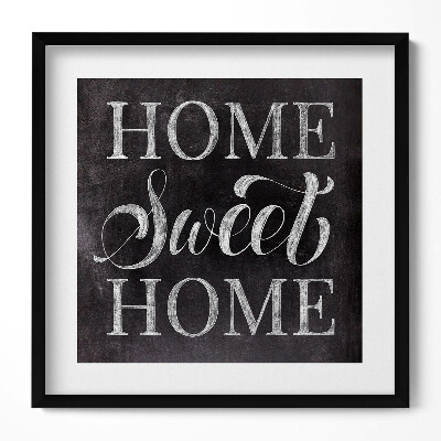 Obraz v rámu efektivní Nápis pro byt 