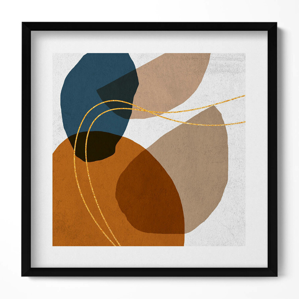 Obraz v rámu efektivní Abstraktní boho kompozice