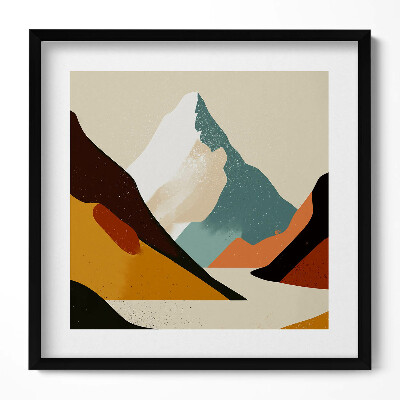 Obraz v rámu efektivní Ilustrace barevných skal