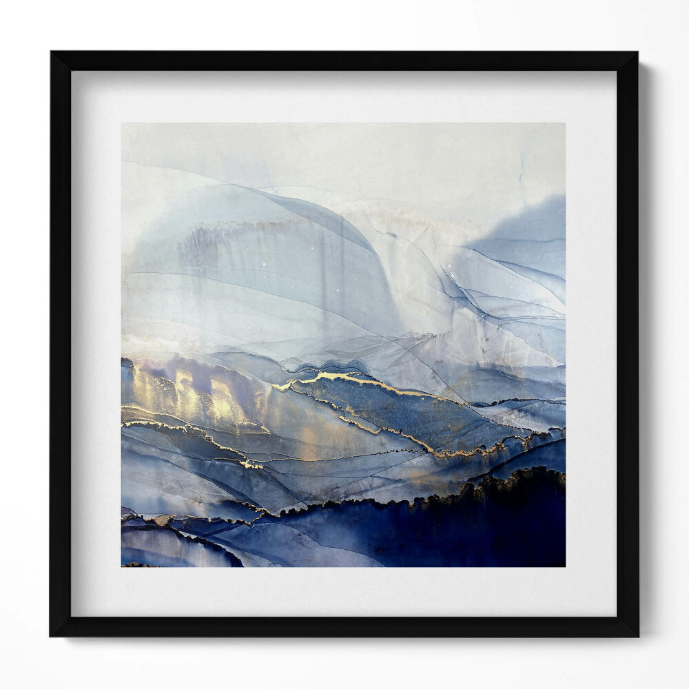 Obraz v rámu efektivní Abstrakce se zlatem