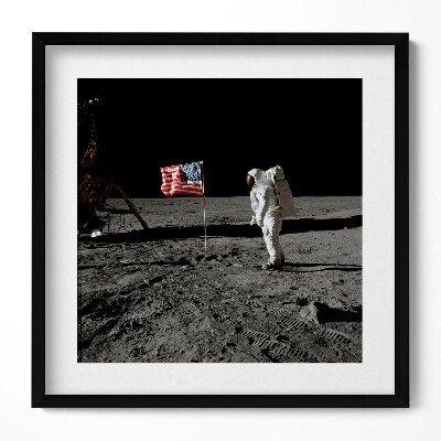 Obraz v rámu efektivní Přistání na Měsíci - foto NASA