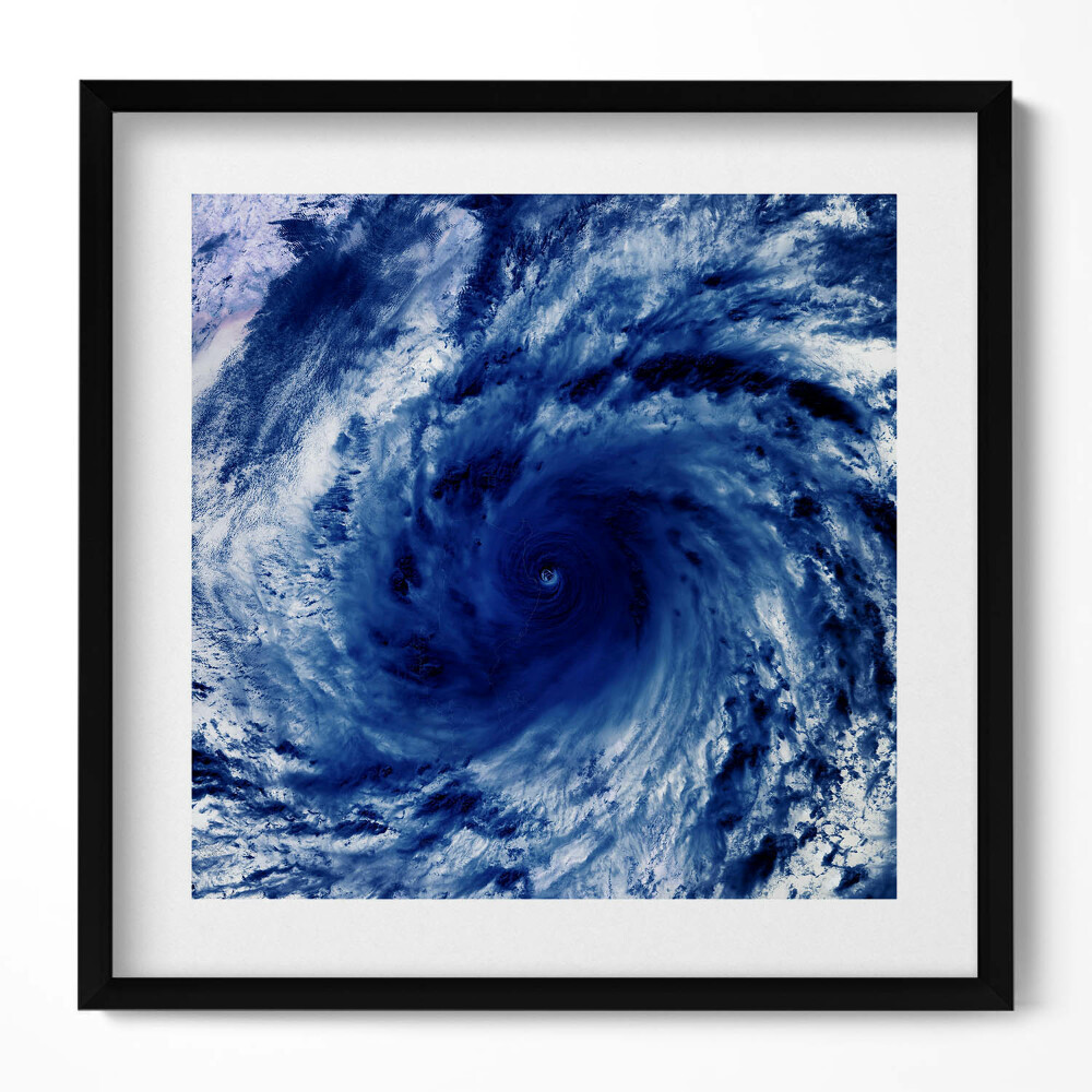 Obraz v rámu efektivní Foto NASA - cloudový vír z vesmíru