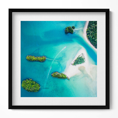 Obraz v rámu efektivní Pobřeží z ptačí perspektivy