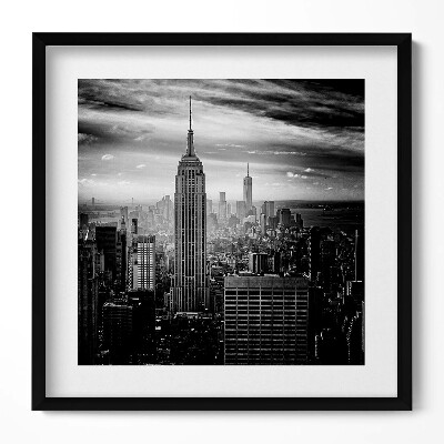 Obraz v rámu efektivní Newyorské budovy