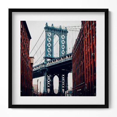 Obraz v rámu efektivní Architektura města mostu