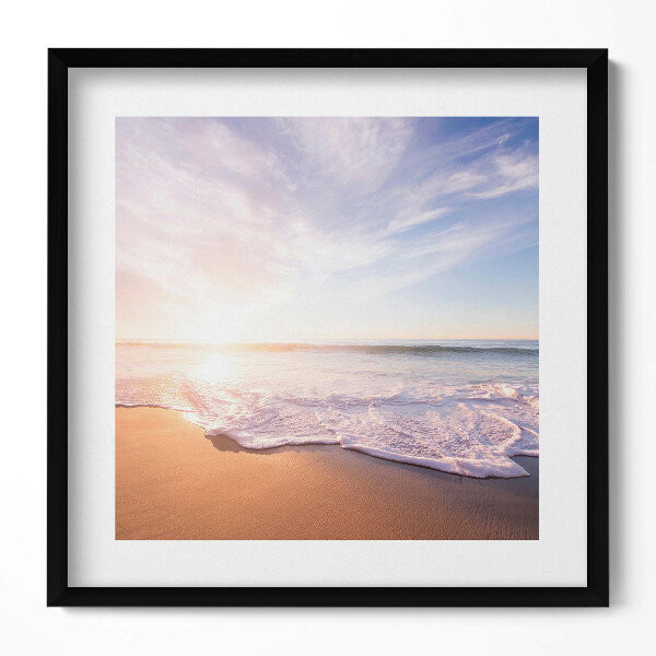 Obraz v rámu efektivní Klidný výhled na pláže a moře