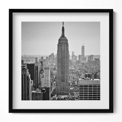 Obraz v rámu efektivní Pohled na mrakodrapy v New Yorku