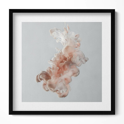 Obraz v rámu efektivní Abstraktní béžový inkoust ve vodě