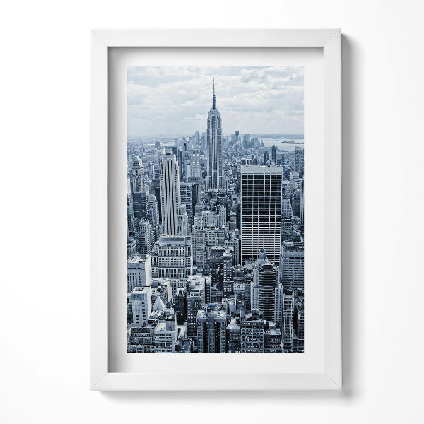 Obraz s rámem elegantní Pohled na New York