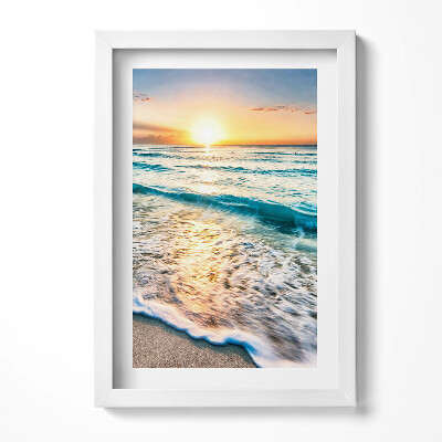 Obraz s rámem elegantní Pláž mořský písek