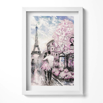 Obraz s rámem elegantní Paříž a Eiffelova věž