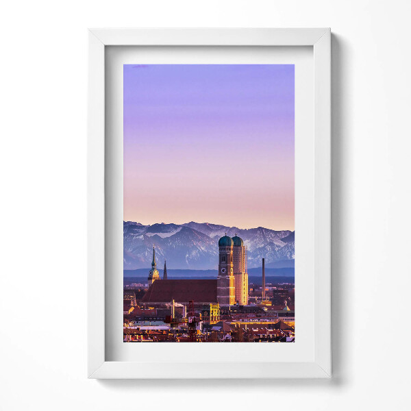 Obraz s rámem elegantní Německé Alpy v Mnichově