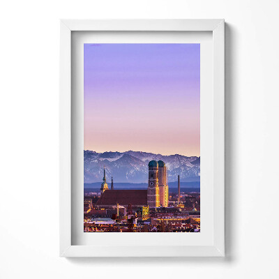 Obraz s rámem elegantní Německé Alpy v Mnichově