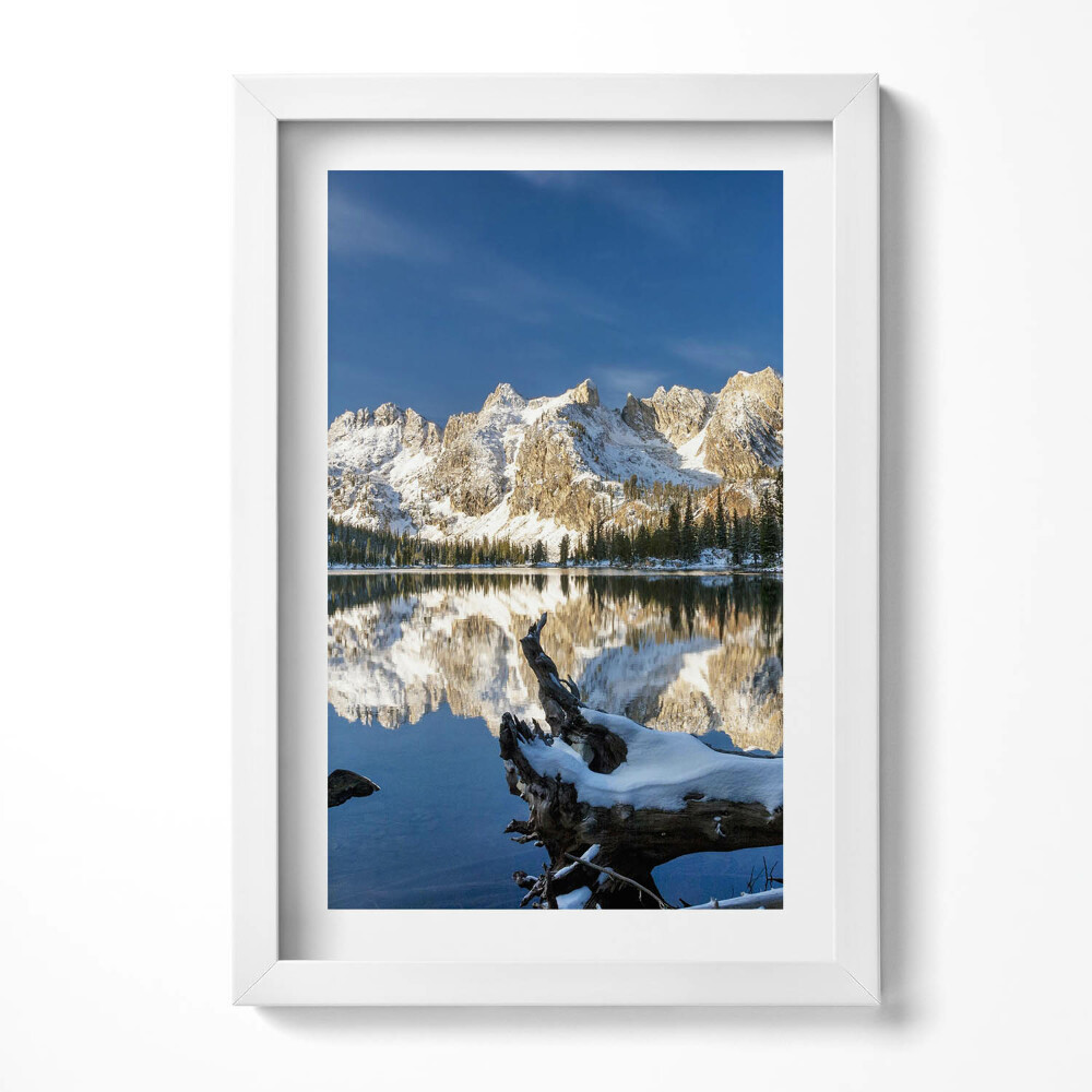 Obraz s rámem elegantní Horská přírodní krajina