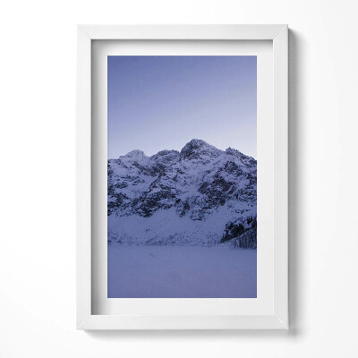Obraz s rámem elegantní Krajina zasněžených hor