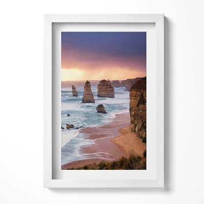 Obraz s rámem elegantní Krajina přímořského útesu