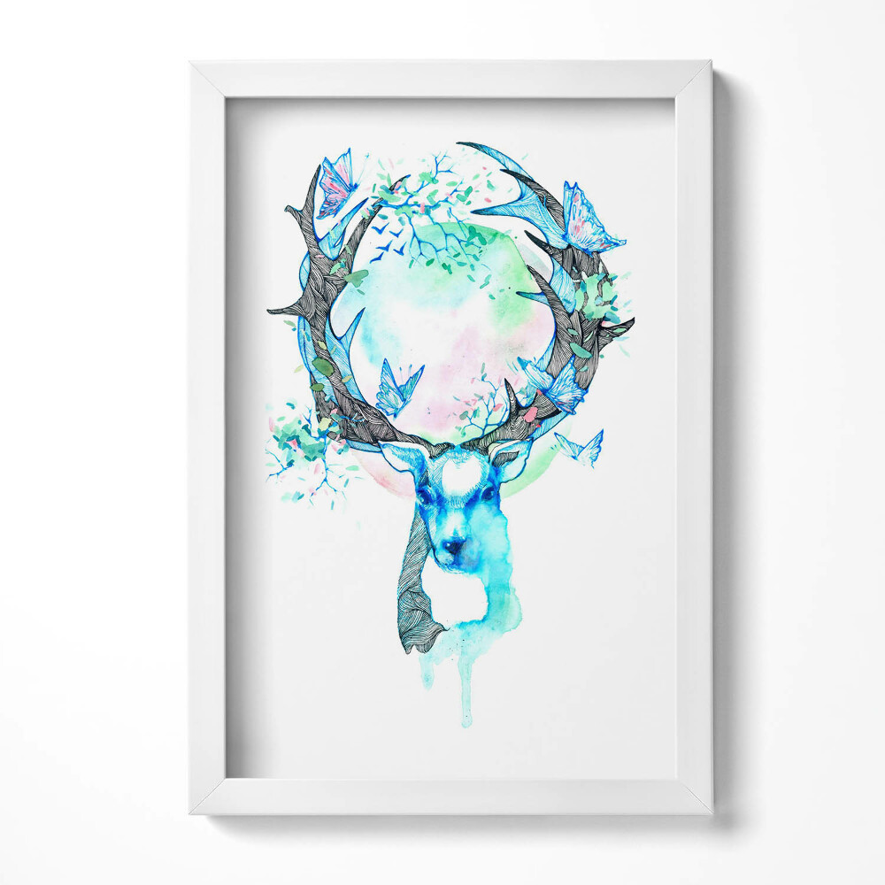 Obraz s rámem elegantní Hierarchie ve stádě