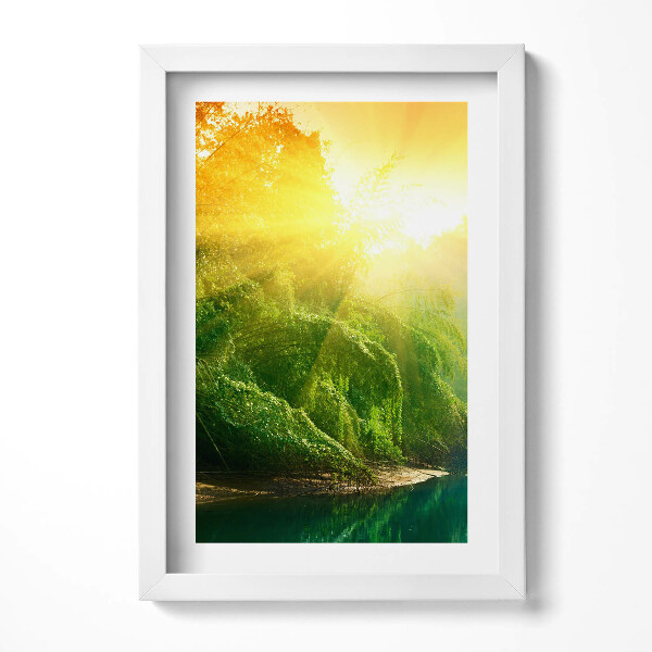 Obraz s rámem elegantní Přírodní krajina na slunci