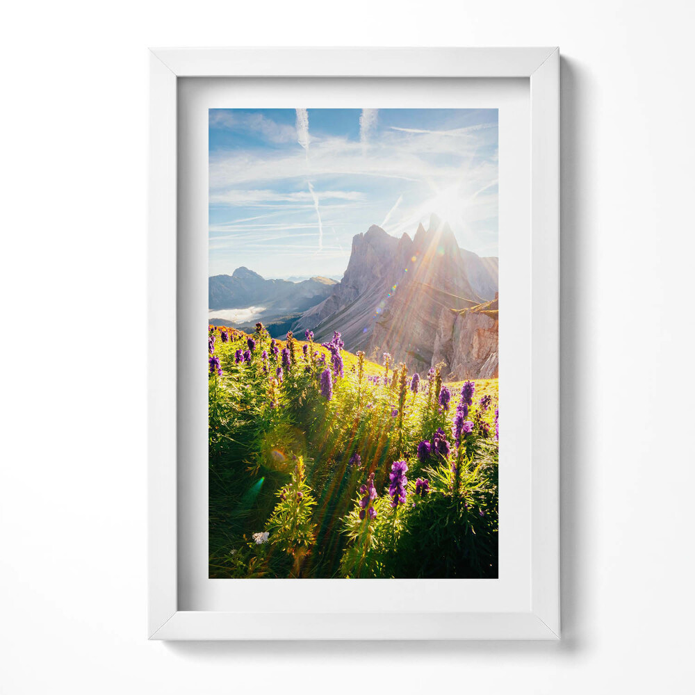 Obraz s rámem elegantní Krajina Dolomit